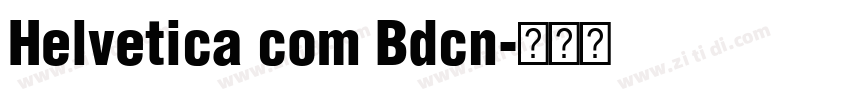 Helvetica com Bdcn字体转换